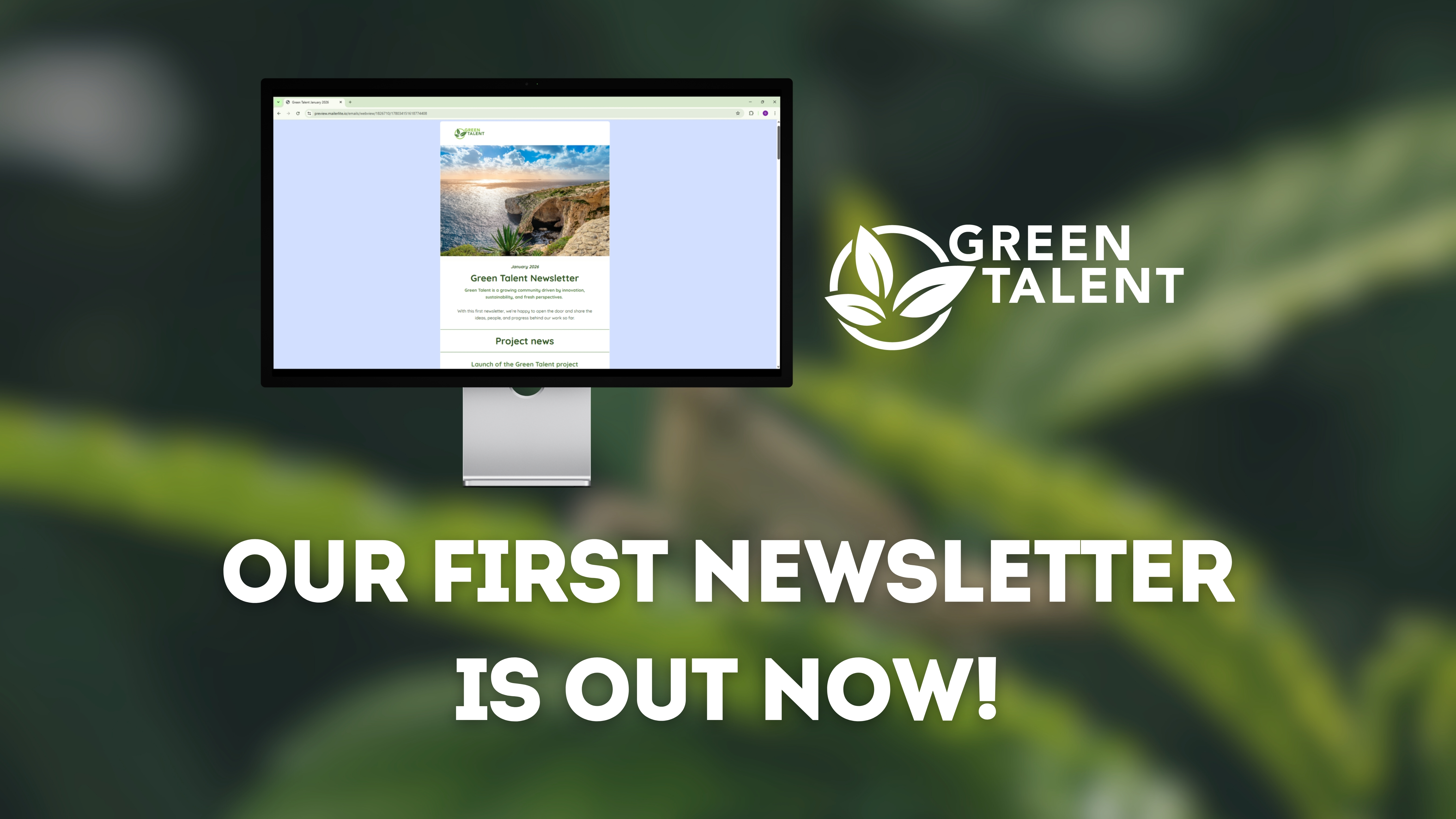Featured image for article: The first Green Talent newsletter is out now